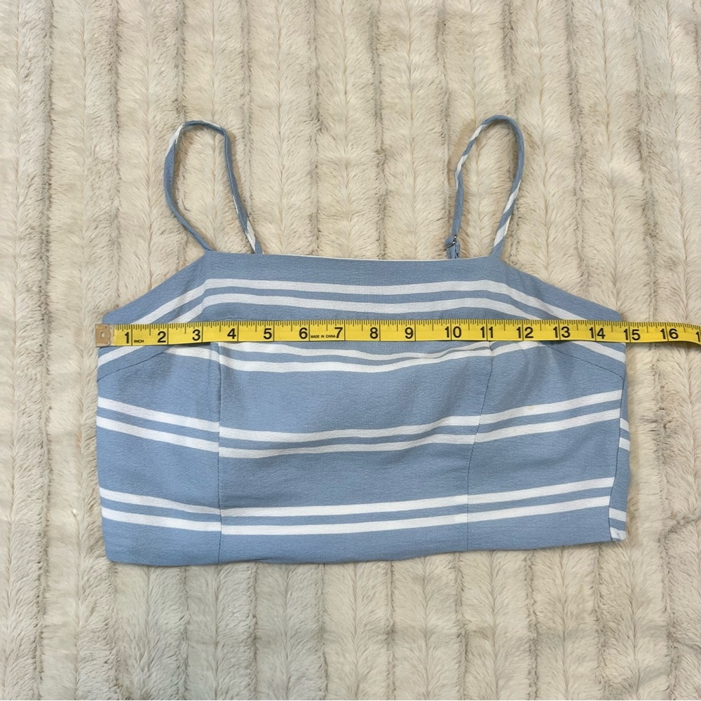 Lulus Coastal Living Light Blue and White Striped Two Piece Jumpsuit Size M - Picture 6 of 16